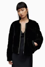 AllSaints Black Hania Jacket - Image 1 of 8