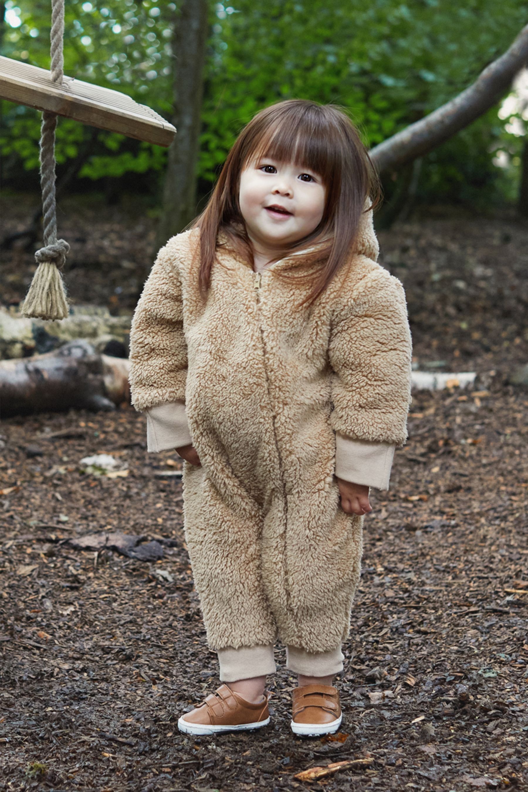 The Little Tailor Quilted Reversible Sherpa Fleece Borg Cosy Baby Pramsuit