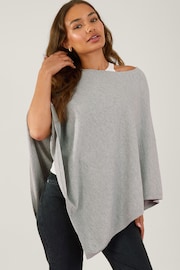 Accessorize Grey Knit Poncho - Image 1 of 4