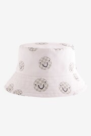 Checkerboard Smile Reversible Bucket Hat (3mths-16yrs) - Image 2 of 2