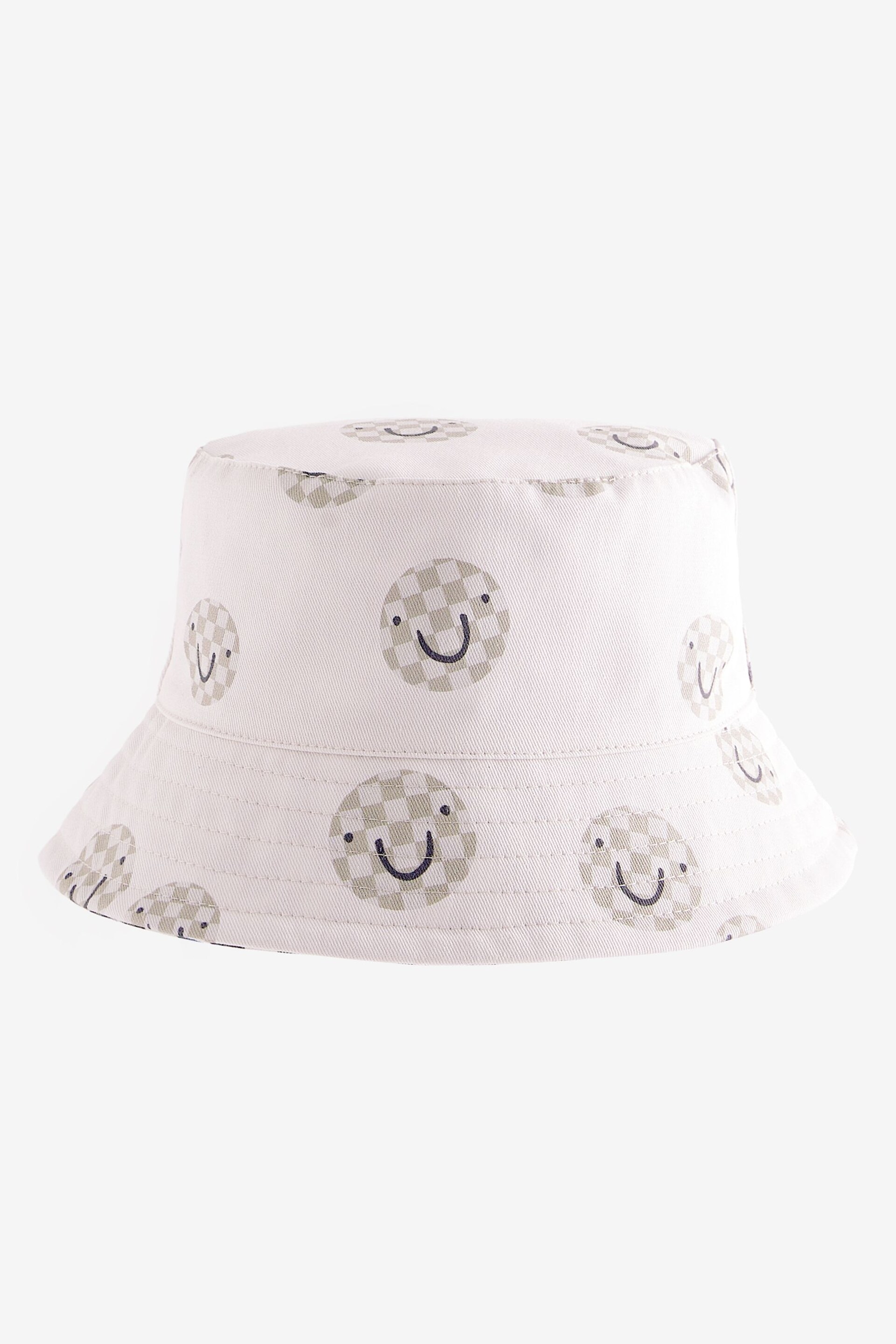 Checkerboard Smile Reversible Bucket Hat (3mths-16yrs) - Image 2 of 2