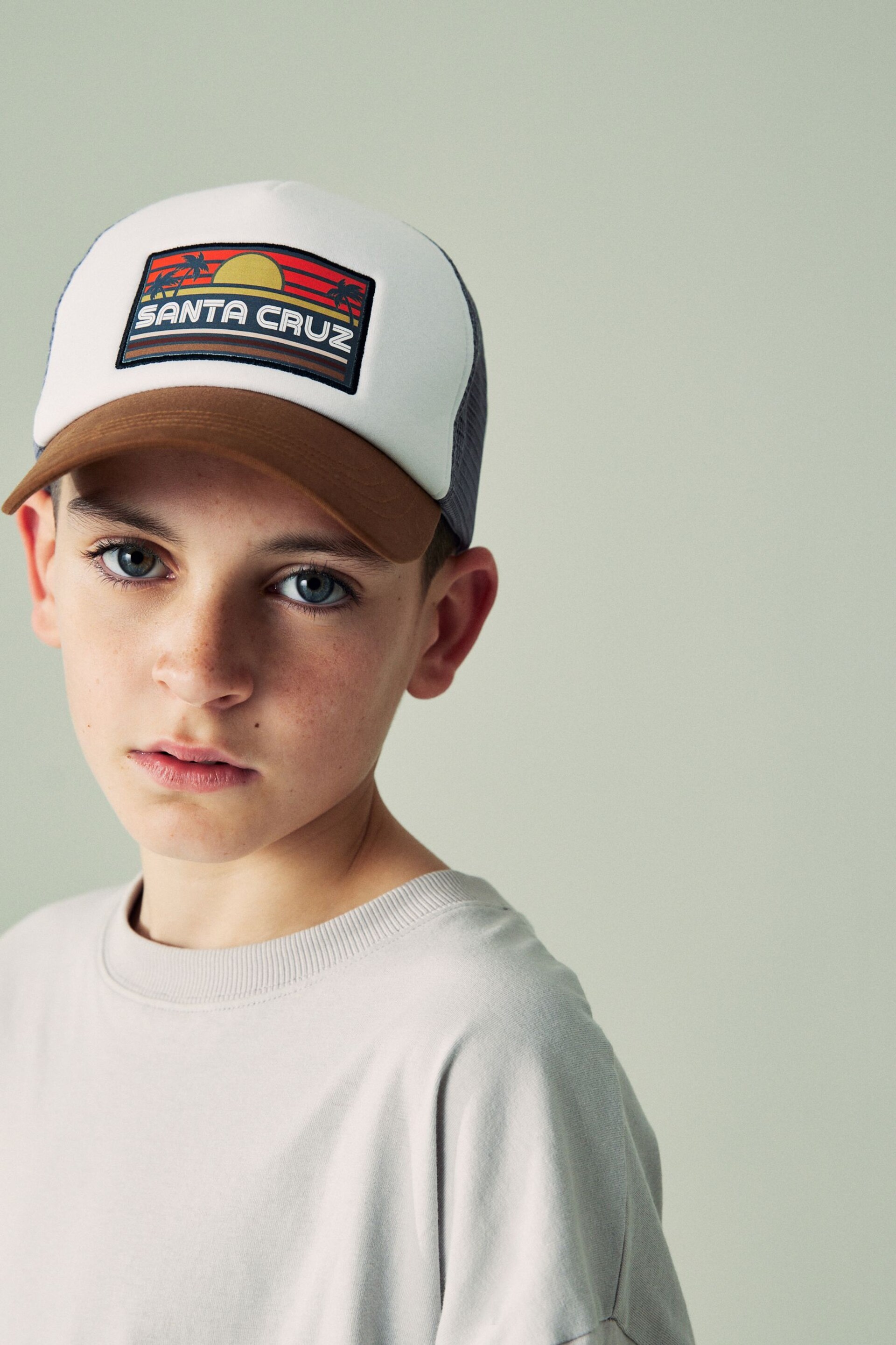 Brown Santa Cruz Mesh Back Baseball Cap (3-16yrs) - Image 1 of 7