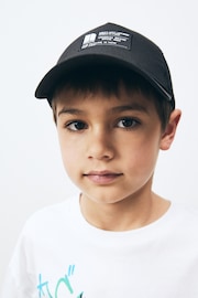 Black Mesh Back Baseball Cap (3-16yrs) - Image 1 of 6