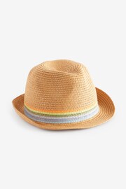 Neutral Rainbow Band Trilby Hat (1-16yrs) - Image 1 of 2