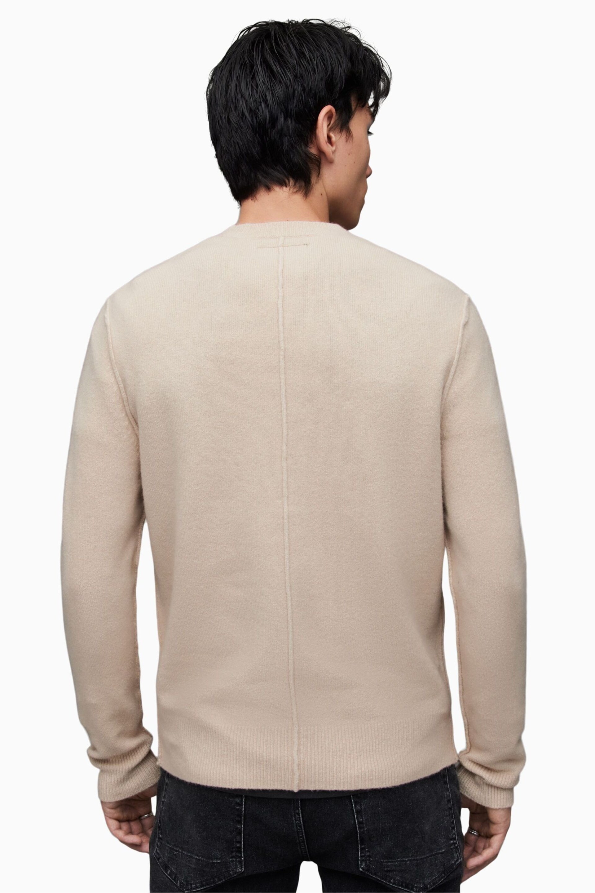 AllSaints Natural Statten Crew Polo Shirt - Image 2 of 2