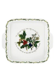 Portmeirion The Holly and the Ivy Square Cake Plate - Image 3 of 3