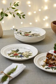 Portmeirion The Holly and the Ivy Set of 6 15cm Side Plates - Image 1 of 3