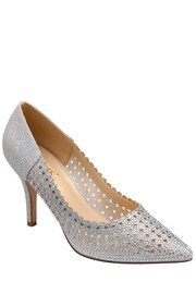 Lotus Silver Stiletto-Heel Pointed Toe Court Shoes - Image 1 of 4