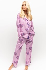 Cyberjammies Pink Curve Long Sleeve Pyjama Set - Image 1 of 4
