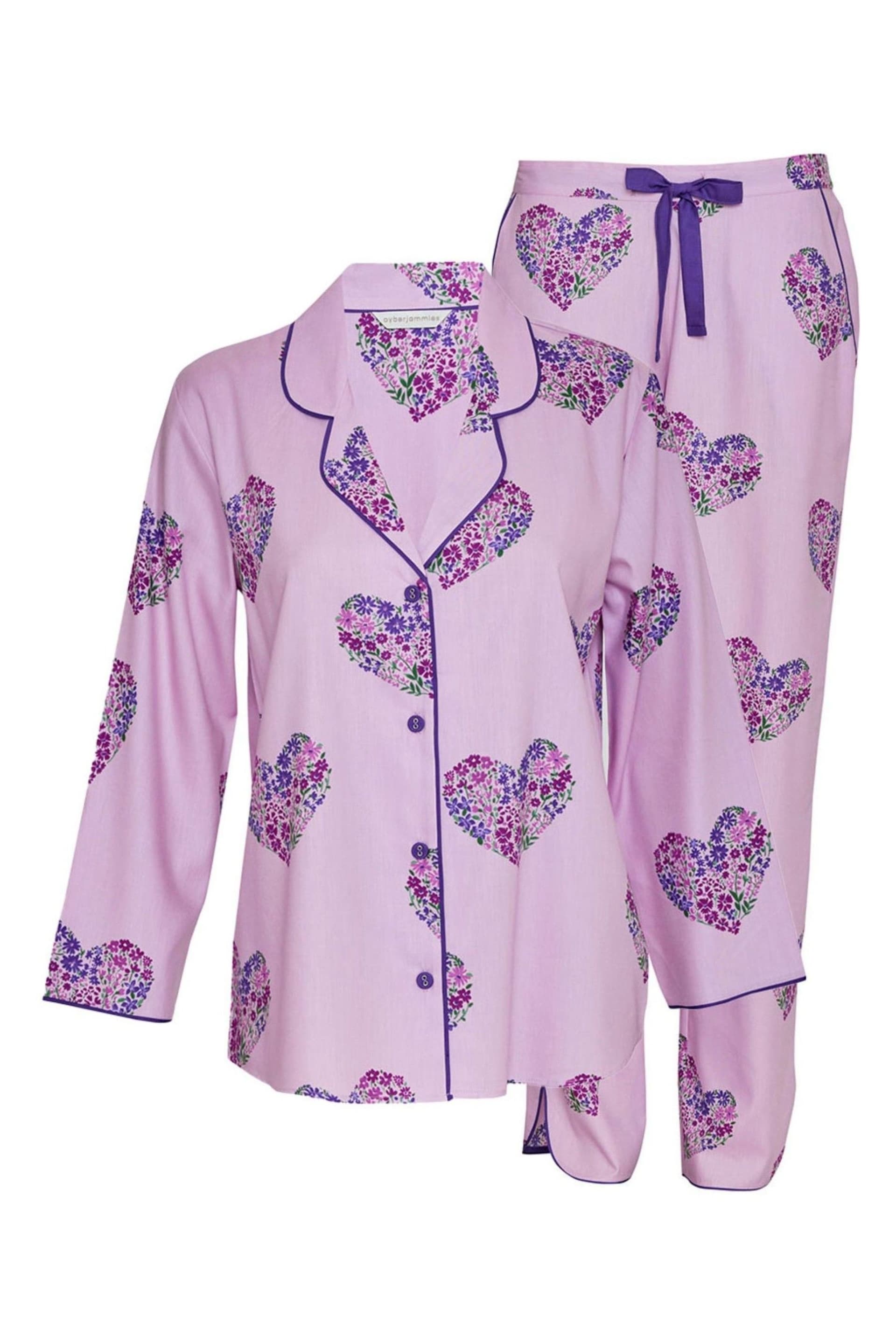 Cyberjammies Pink Curve Long Sleeve Pyjama Set - Image 4 of 4