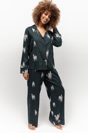 Cyberjammies Green Curve Zebra Print Pyjama Set - Image 2 of 4