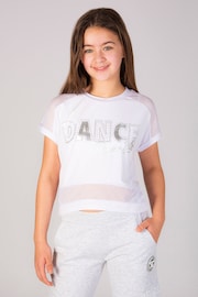 Pineapple White Dance Girls Crop T-Shirt - Image 1 of 6
