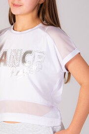 Pineapple White Dance Girls Crop T-Shirt - Image 5 of 6