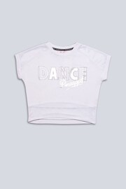 Pineapple White Dance Girls Crop T-Shirt - Image 6 of 6