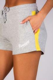 Pineapple Grey Womens Panel Sweat Shorts - Image 6 of 7