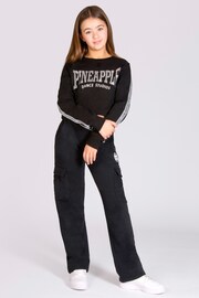 Pineapple Black Tape Girls Crop Sweater - Image 4 of 8