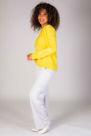 Pineapple Yellow Womens Logo Dip Hem Hoodie - Image 4 of 6