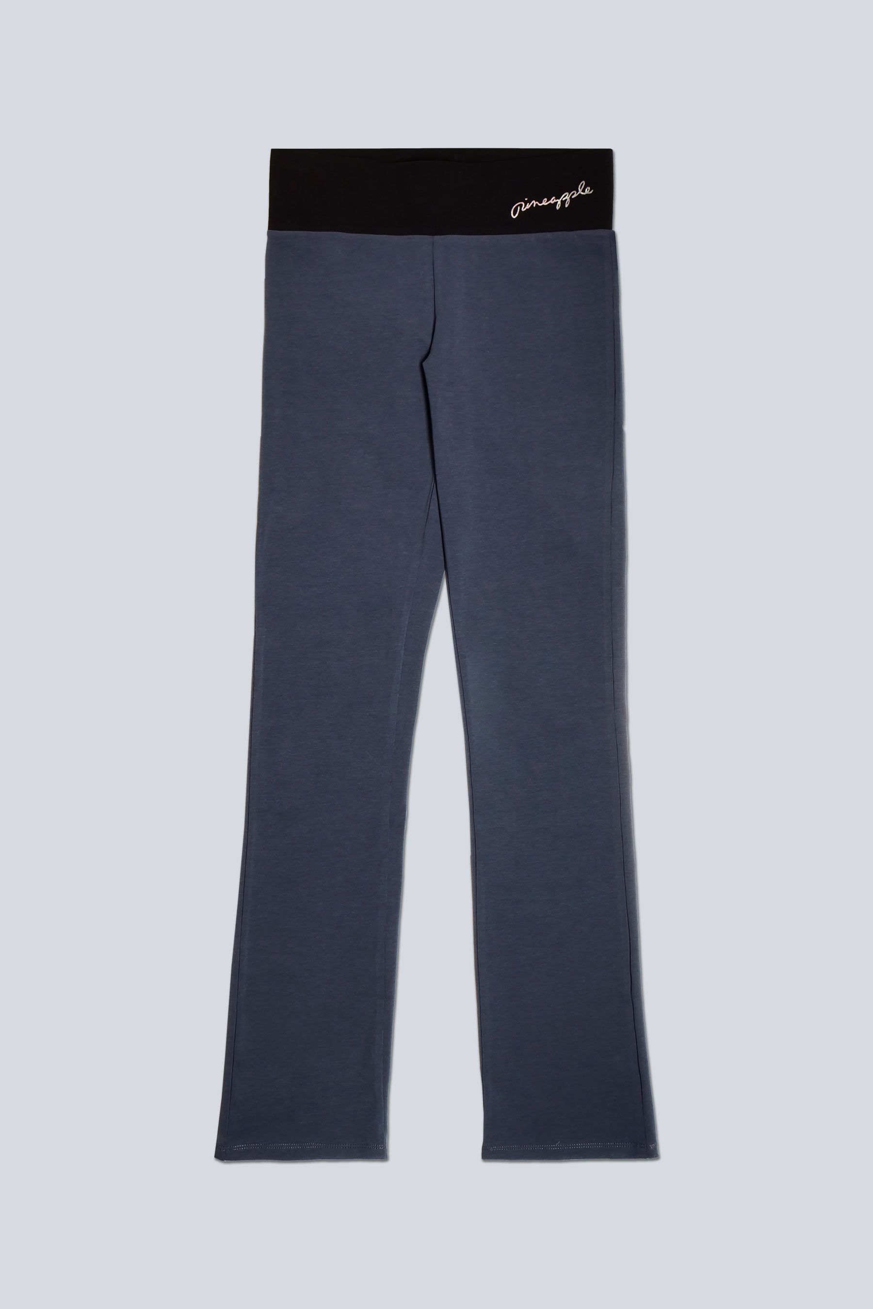 Pineapple Grey Womens Contrast Band Bootcut Jersey Trousers