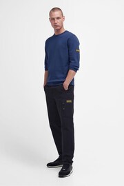 Barbour® International Blue Racer Badge Sweatshirt - Image 3 of 6