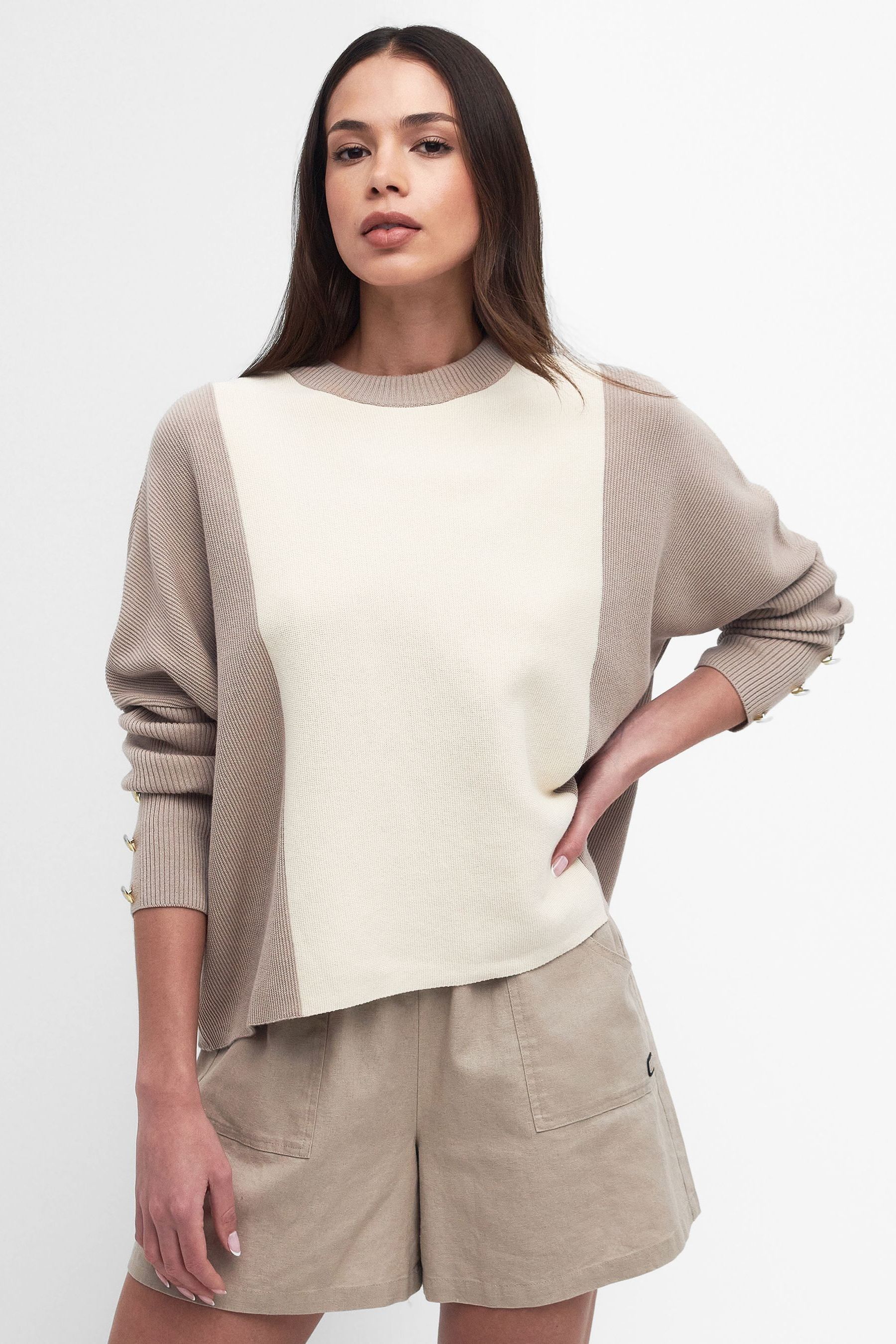 Barbour cream jumper online