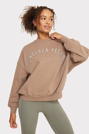 Chelsea Peers Brown Organic Cotton Logo Sweatshirt - Image 3 of 5