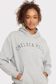 Chelsea Peers Grey Organic Cotton Logo Hoodie - Image 2 of 5