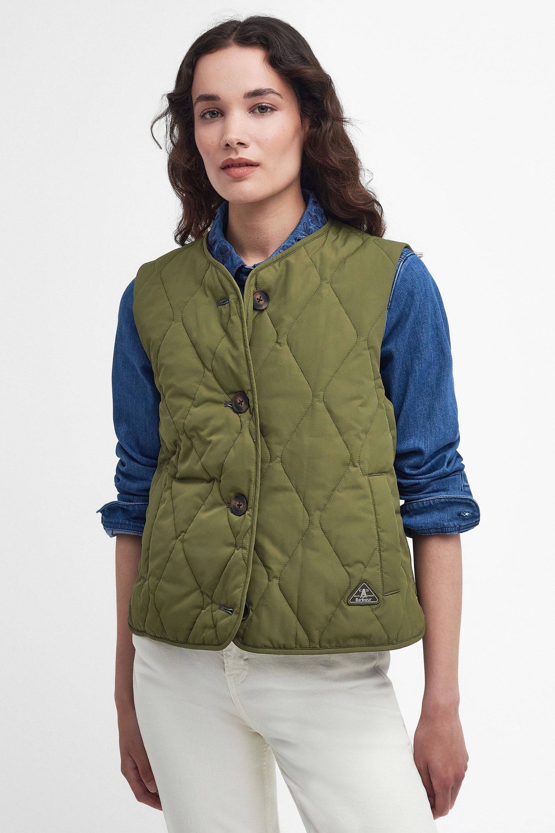 Barbour gilet green cheap