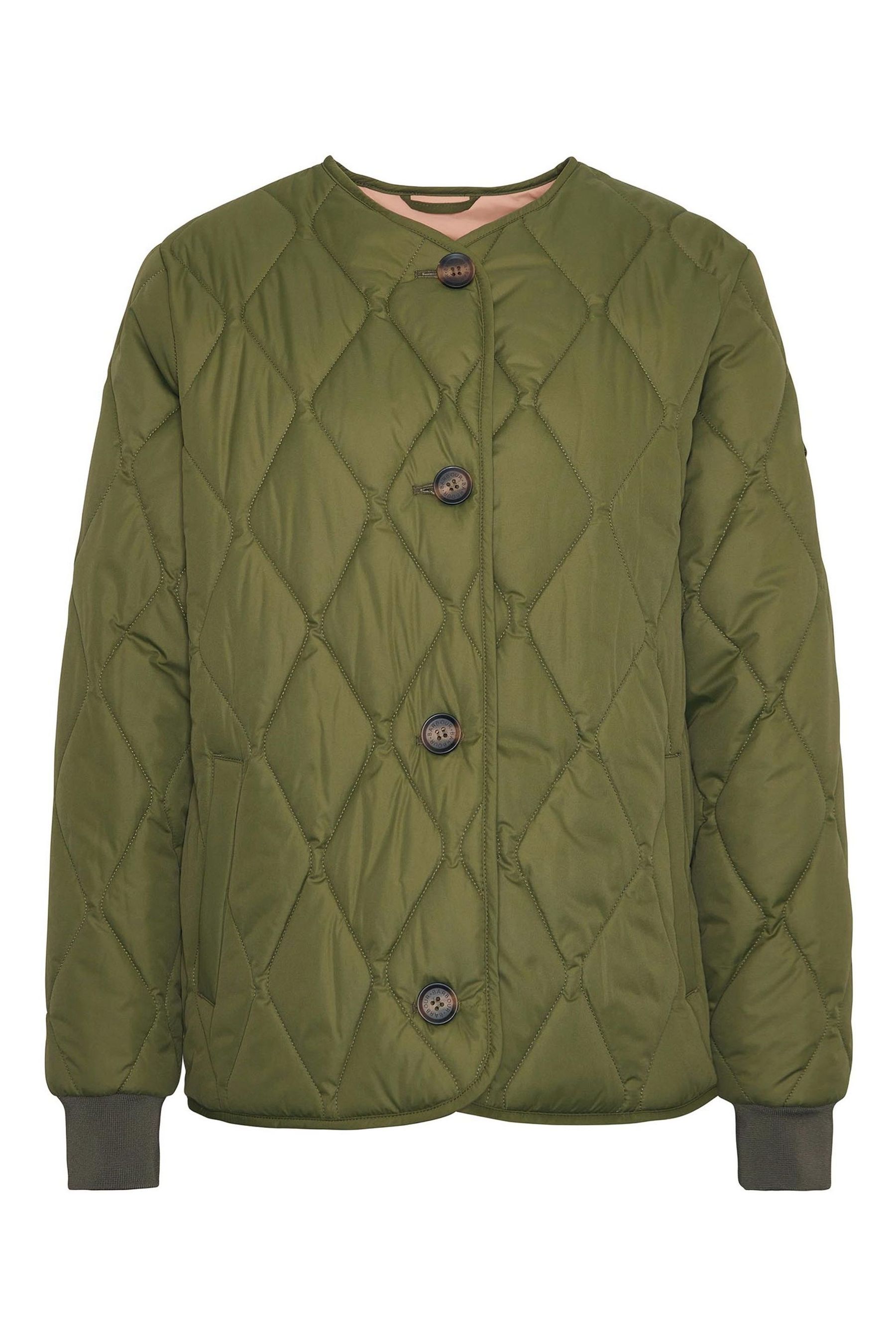 Monogram motif diamond quilted jacket discount