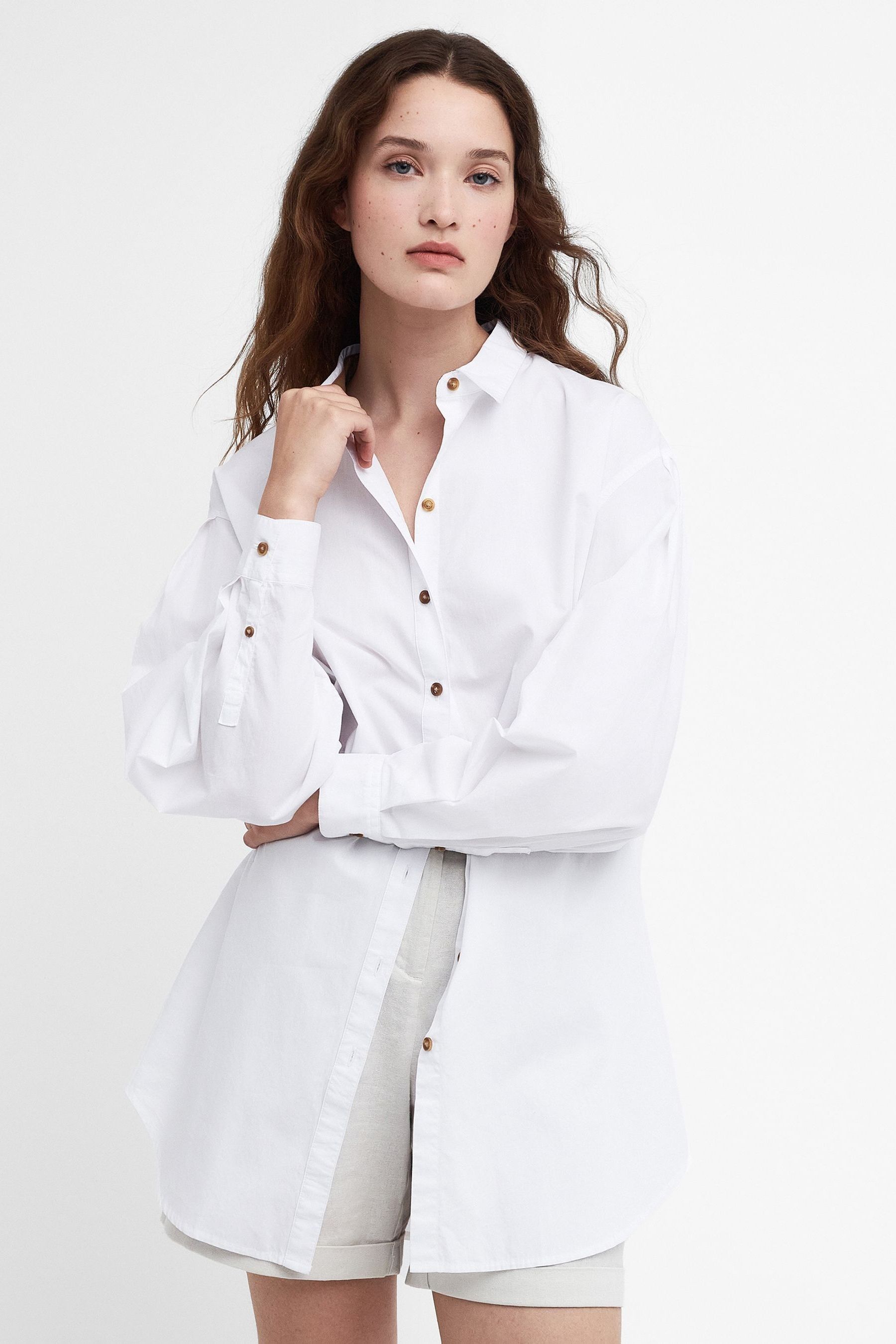 Buy Barbour White 100 Cotton Catherine Shirt from the Next UK online shop