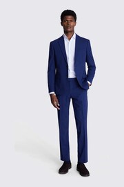 MOSS Blue Slim Fit Jacket - Image 3 of 6
