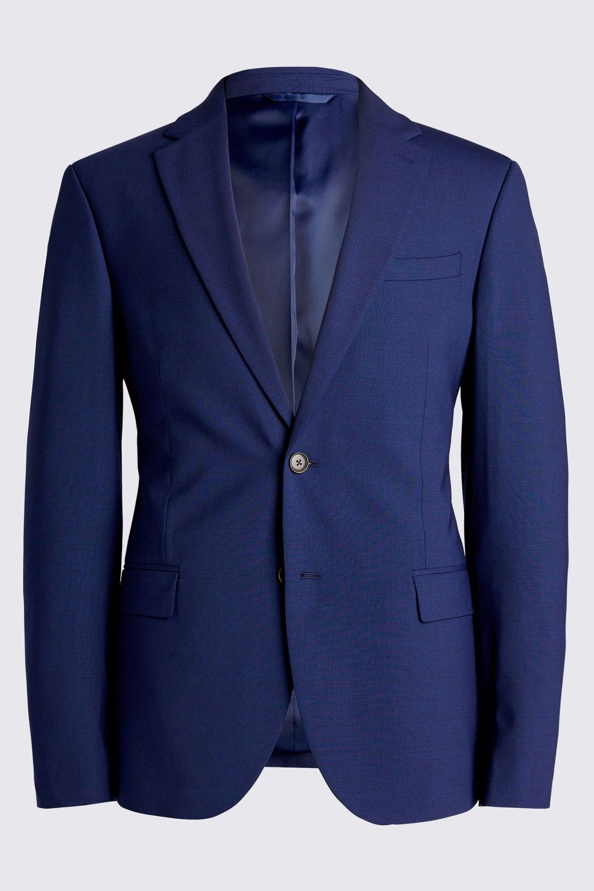 MOSS Blue Slim Fit Jacket - Image 6 of 6