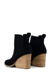 TOMS Noa Black Boots In Suede - Image 2 of 5