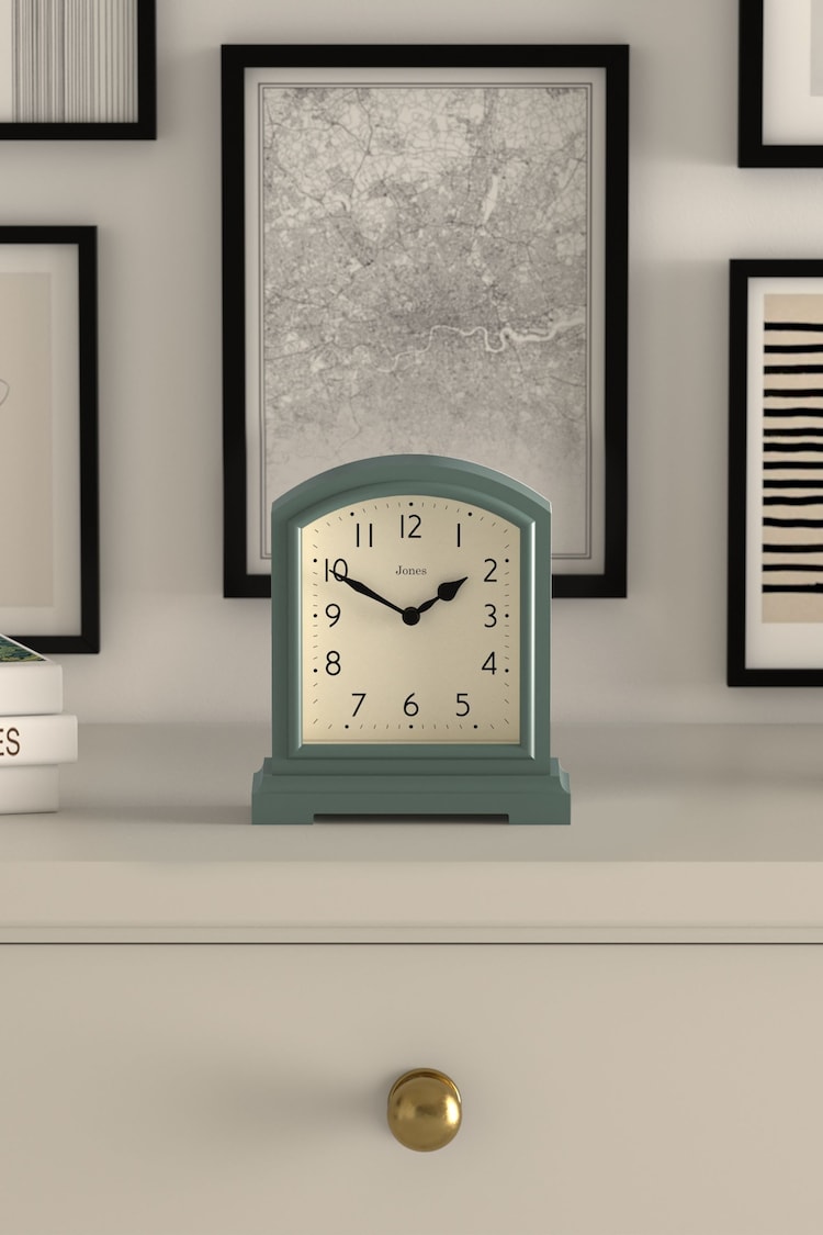 Jones Clocks Asparagus Green Tavern Mantel Clock - Image 1 of 4