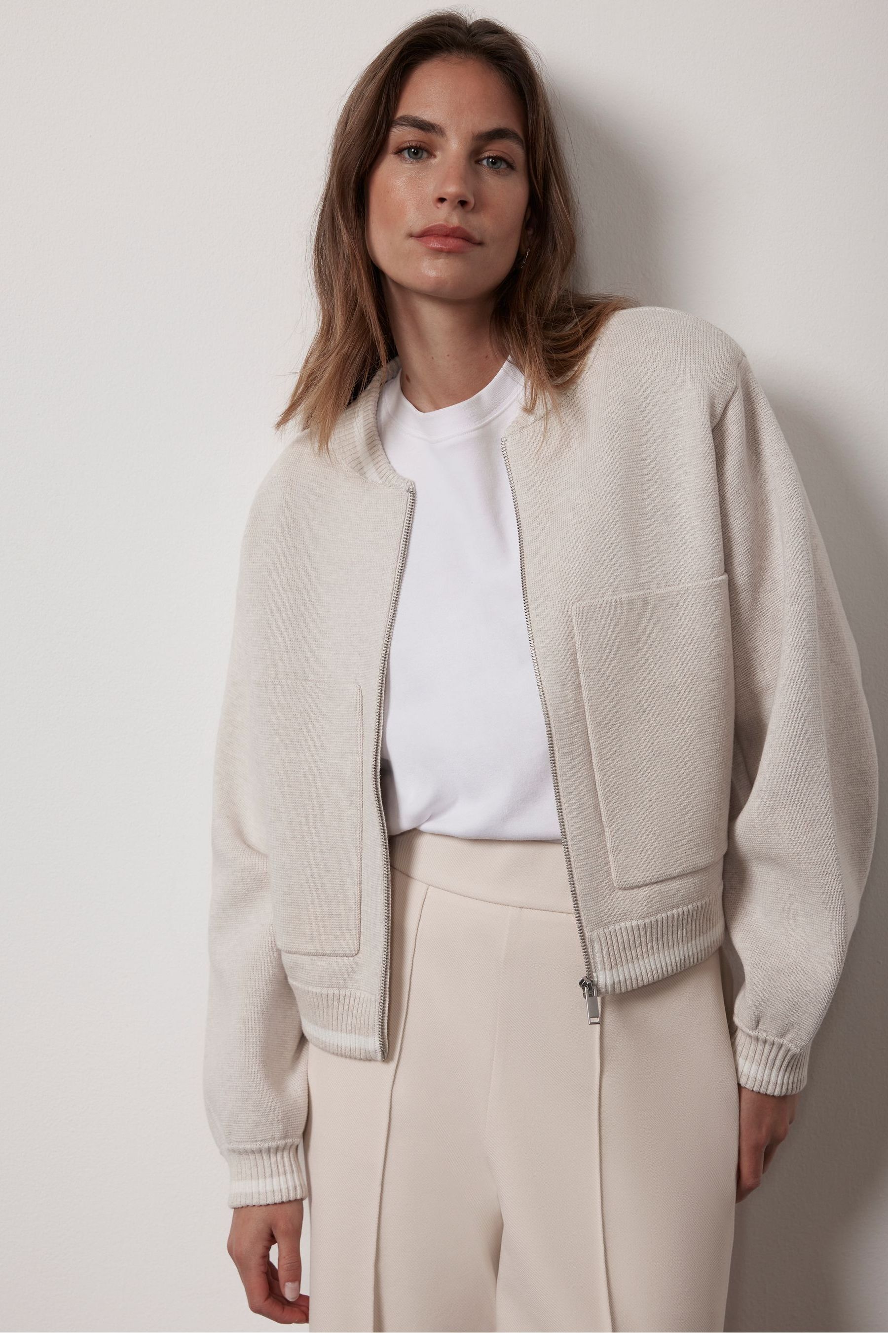 Mint velvet bomber jacket top