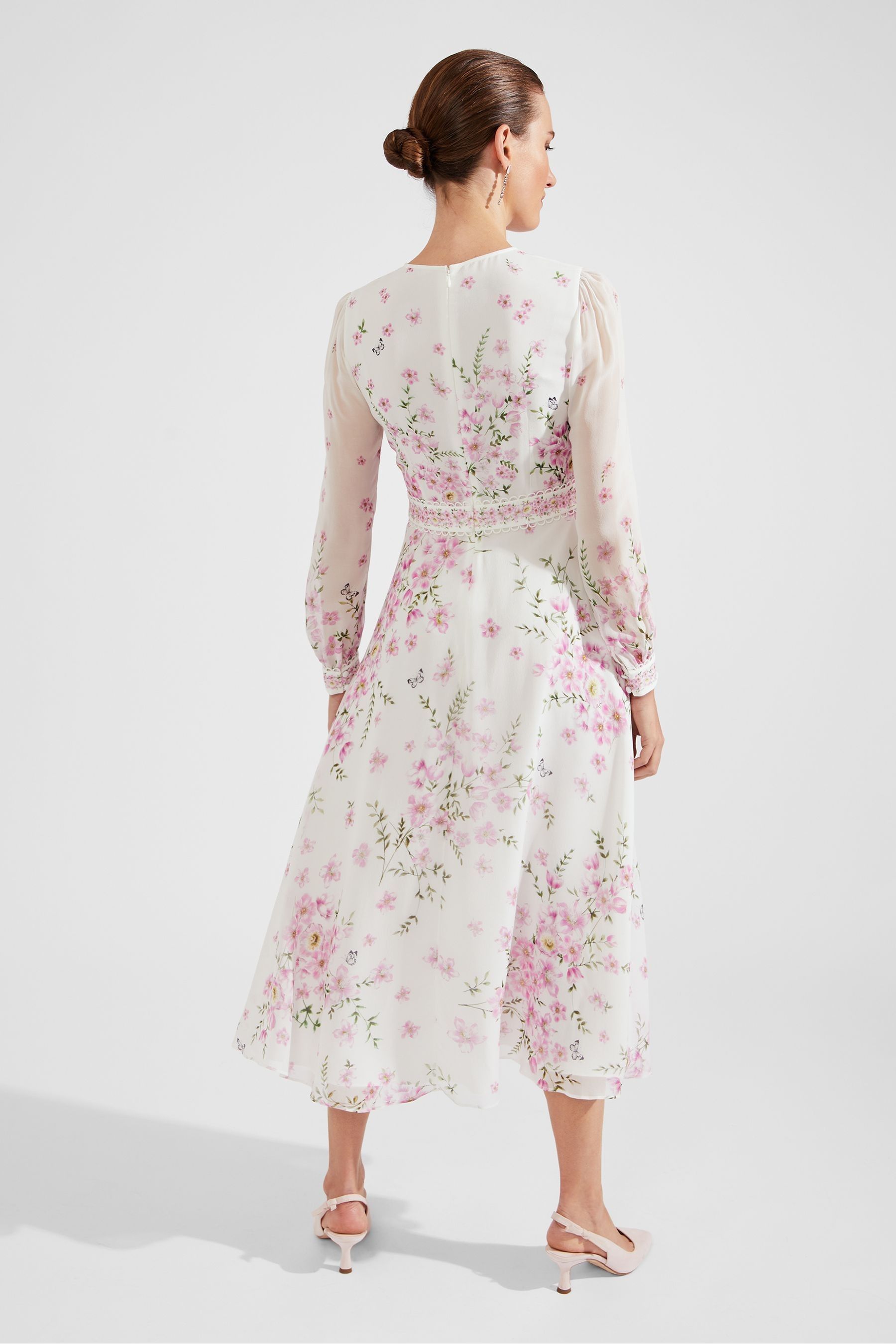 Buy Hobbs White Silk Skye Dress from the Next UK online shop