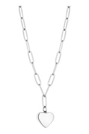 Mood Silver Polished Heart Chain Necklace - Image 1 of 3