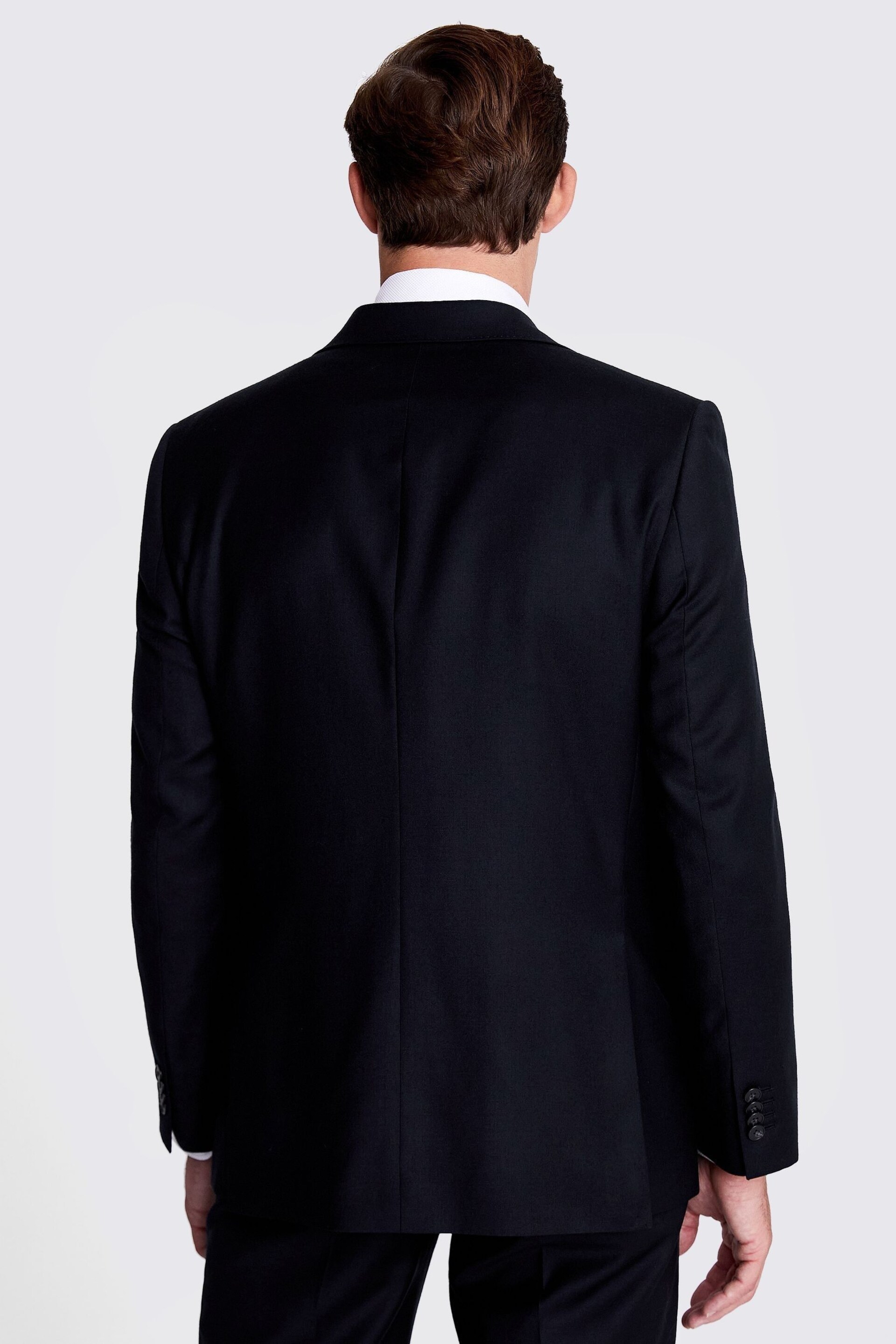 MOSS Black Regular Fit Twill Jacket - Image 6 of 8