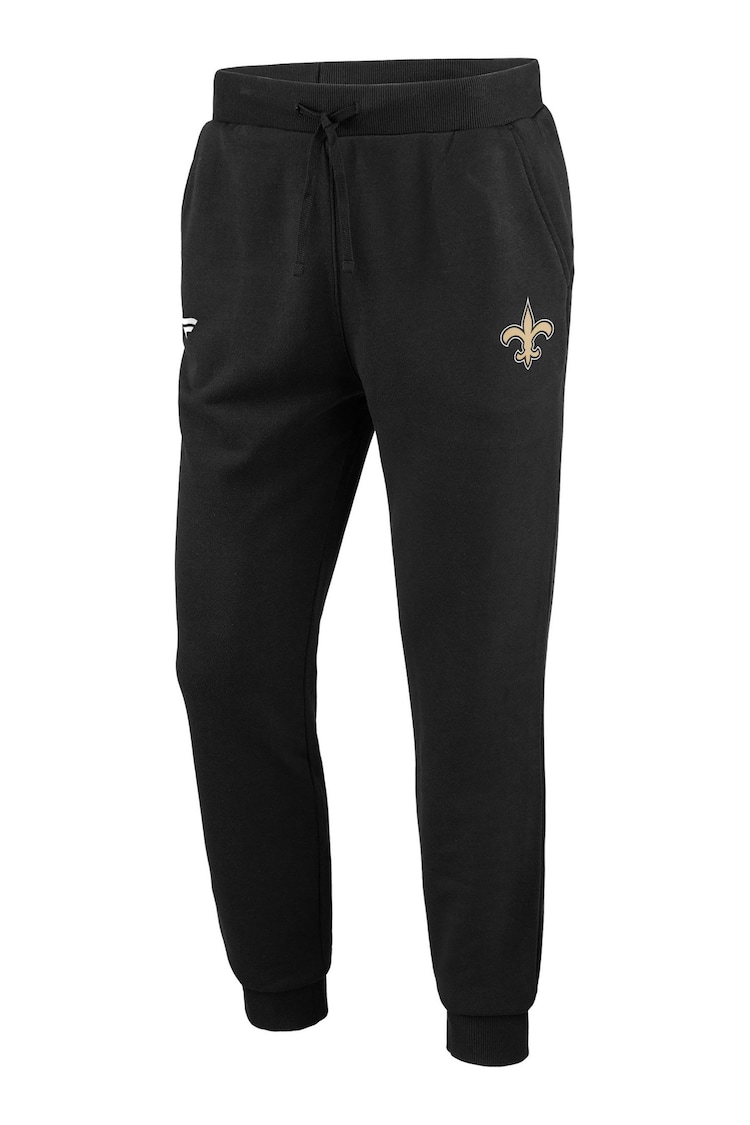 Fanatics NFL New Orleans Saints Primary Logo Graphic Fleece Black Joggers - Image 2 of 3