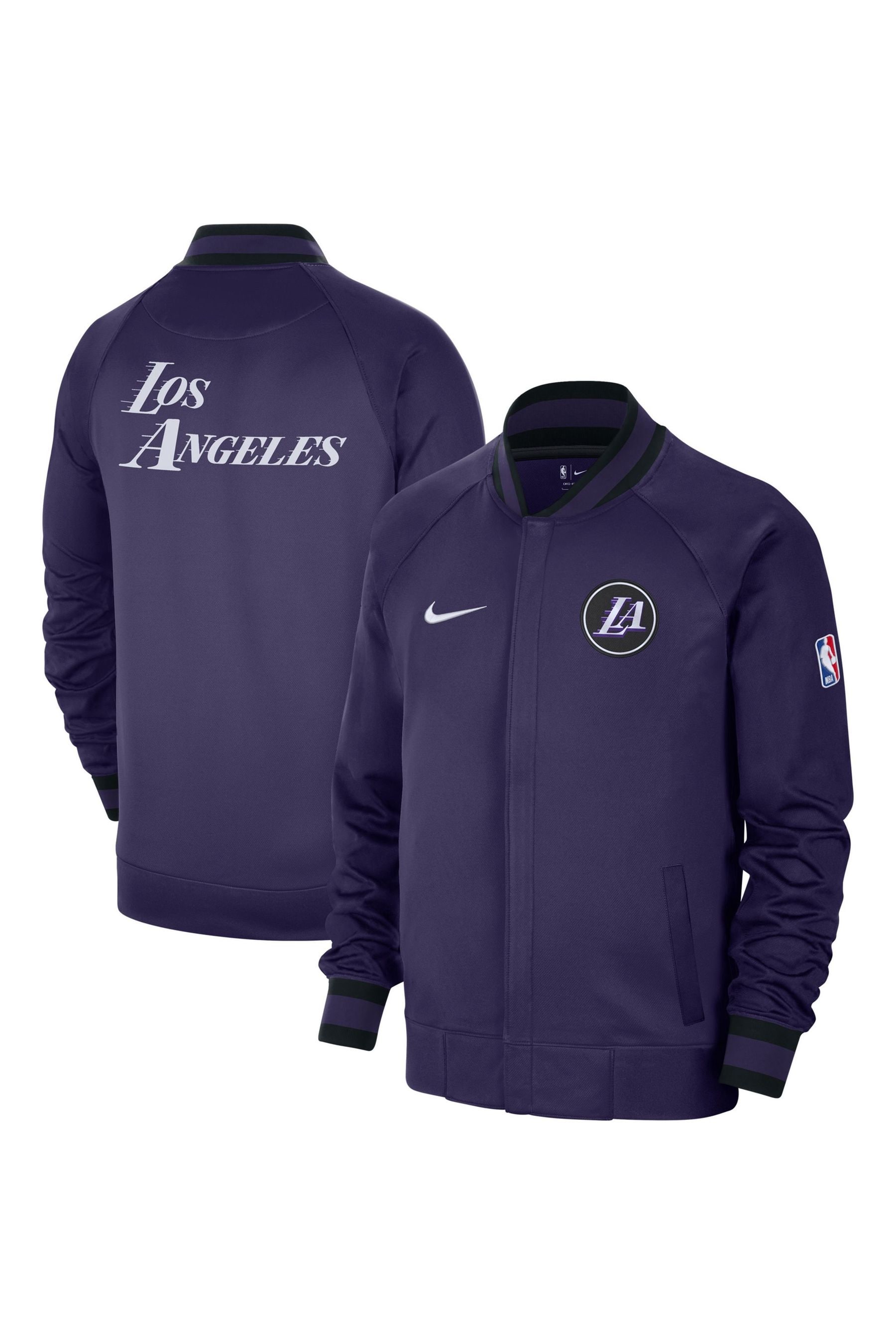 Buy Fanatics Blue NBA Los Angeles Lakers City Edition Thermaflex Showtime Full Zip Jacket from the Next UK online shop