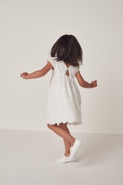 The White Company Cotton Broderie White Dress - Image 2 of 12