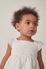 The White Company Cotton Broderie White Dress - Image 8 of 12