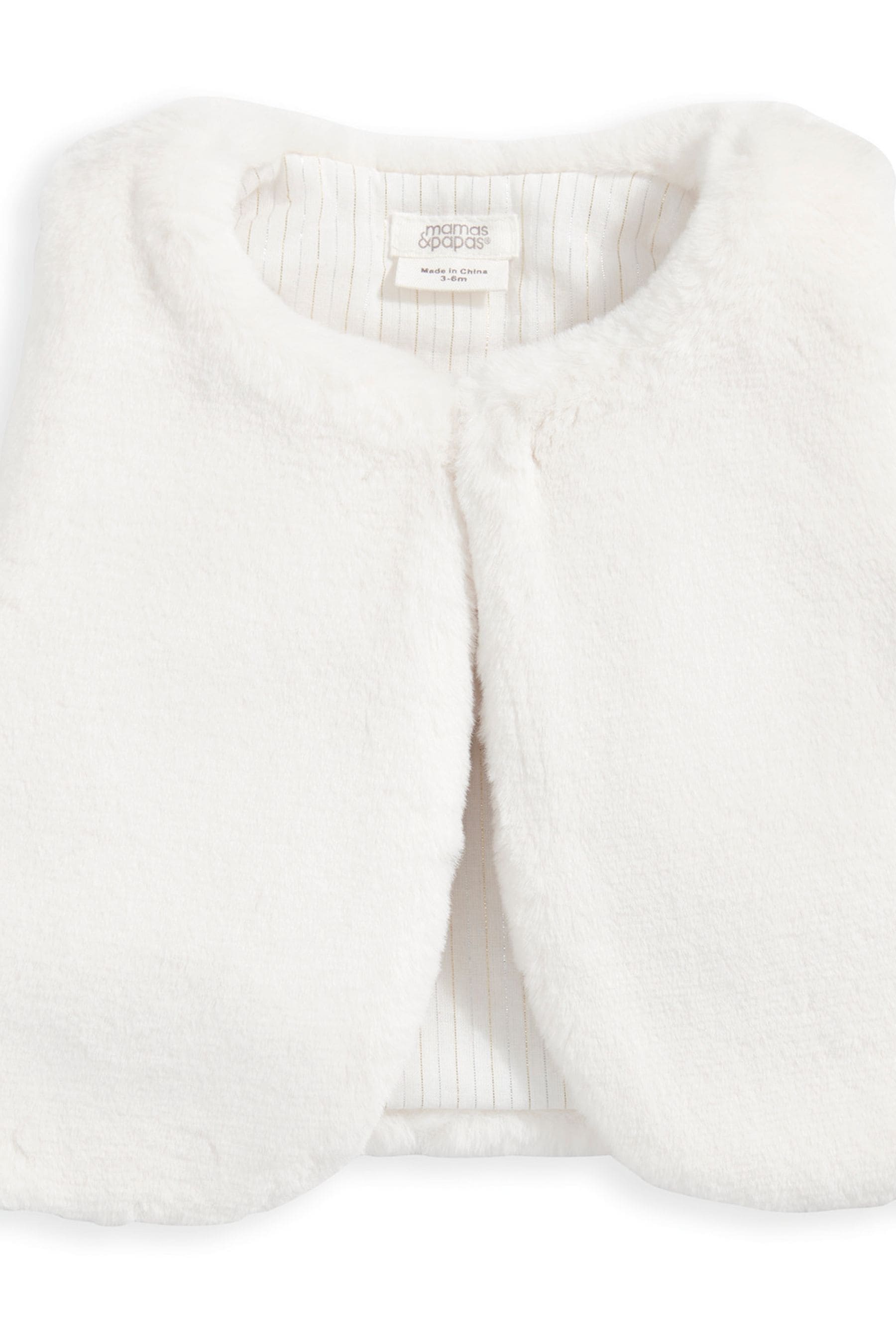 Cream faux fur gilet store