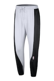 Fanatics NBA Brooklyn Nets Thermaflex White Joggers - Image 2 of 4