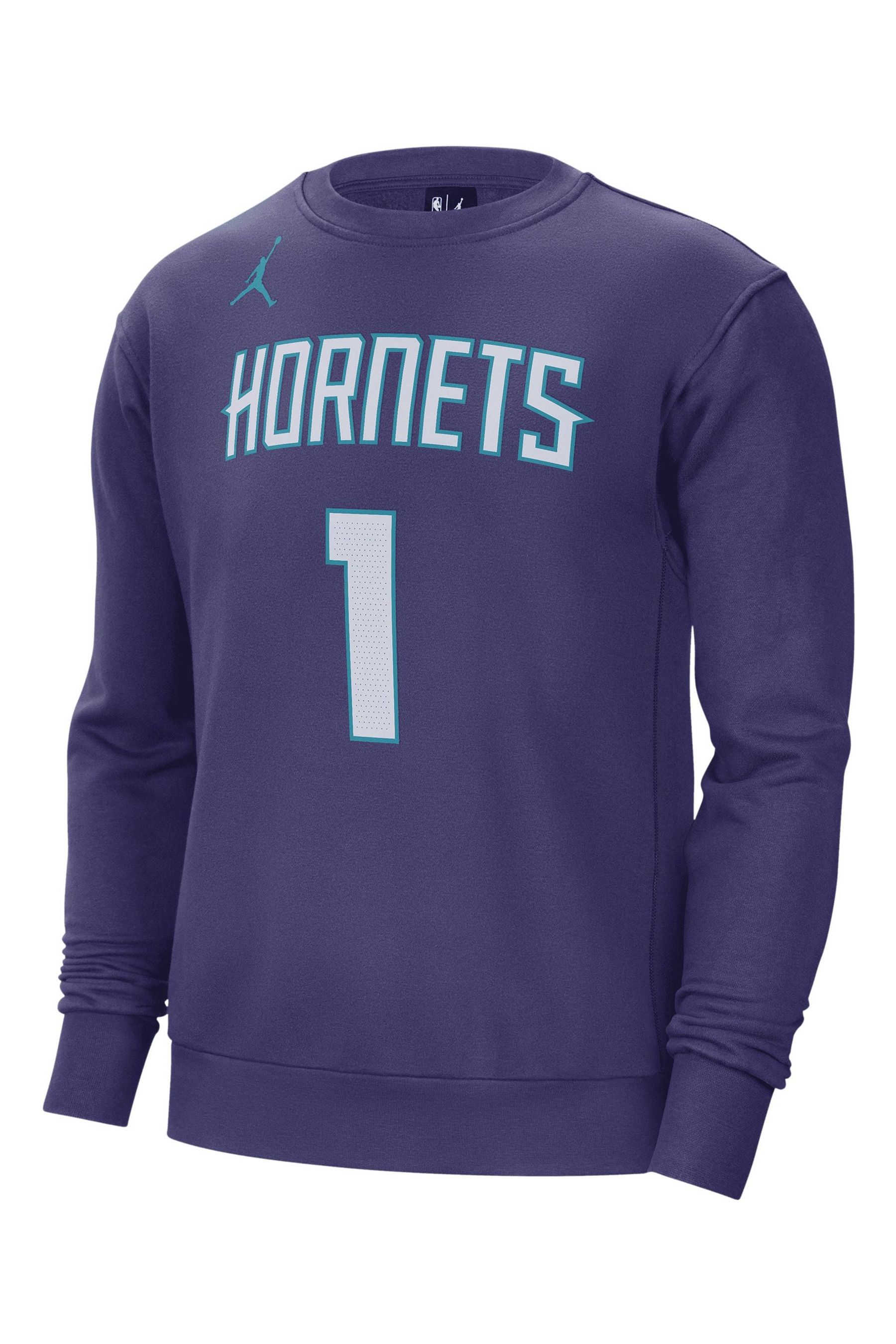 Buy Fanatics Purple NBA Charlotte Hornets Name Number Crew Sweatshirt Lamelo Ball from the Next UK online shop