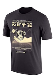 Fanatics NBA Brooklyn Nets Move To Zero Team 100% Cotton Black T-Shirt - Image 3 of 3