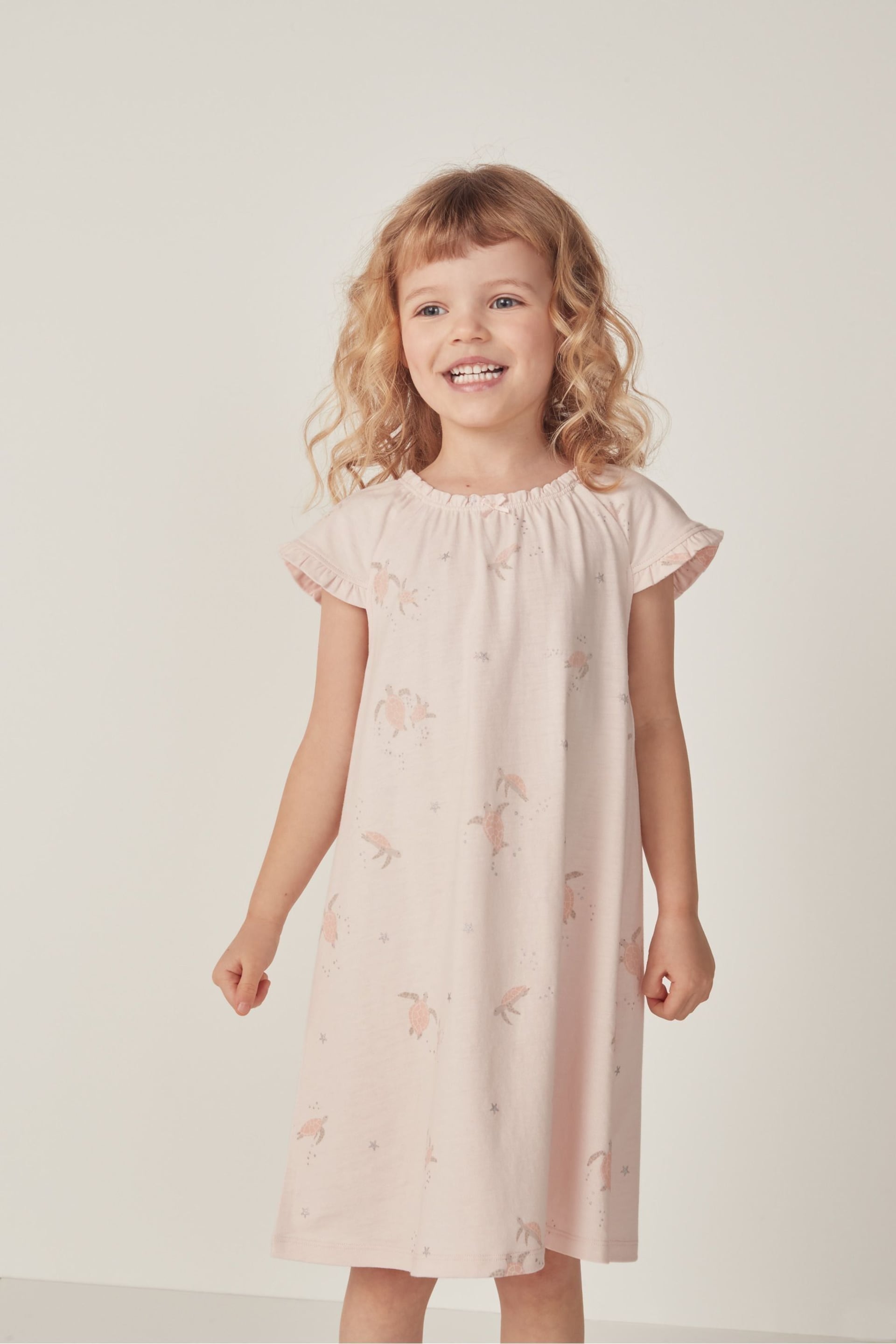 The White Company Turtle Print White Nightdress - Image 3 of 6