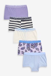 Bonds Purple Mixed Design Shortie knickers 5 Pack - Image 1 of 2