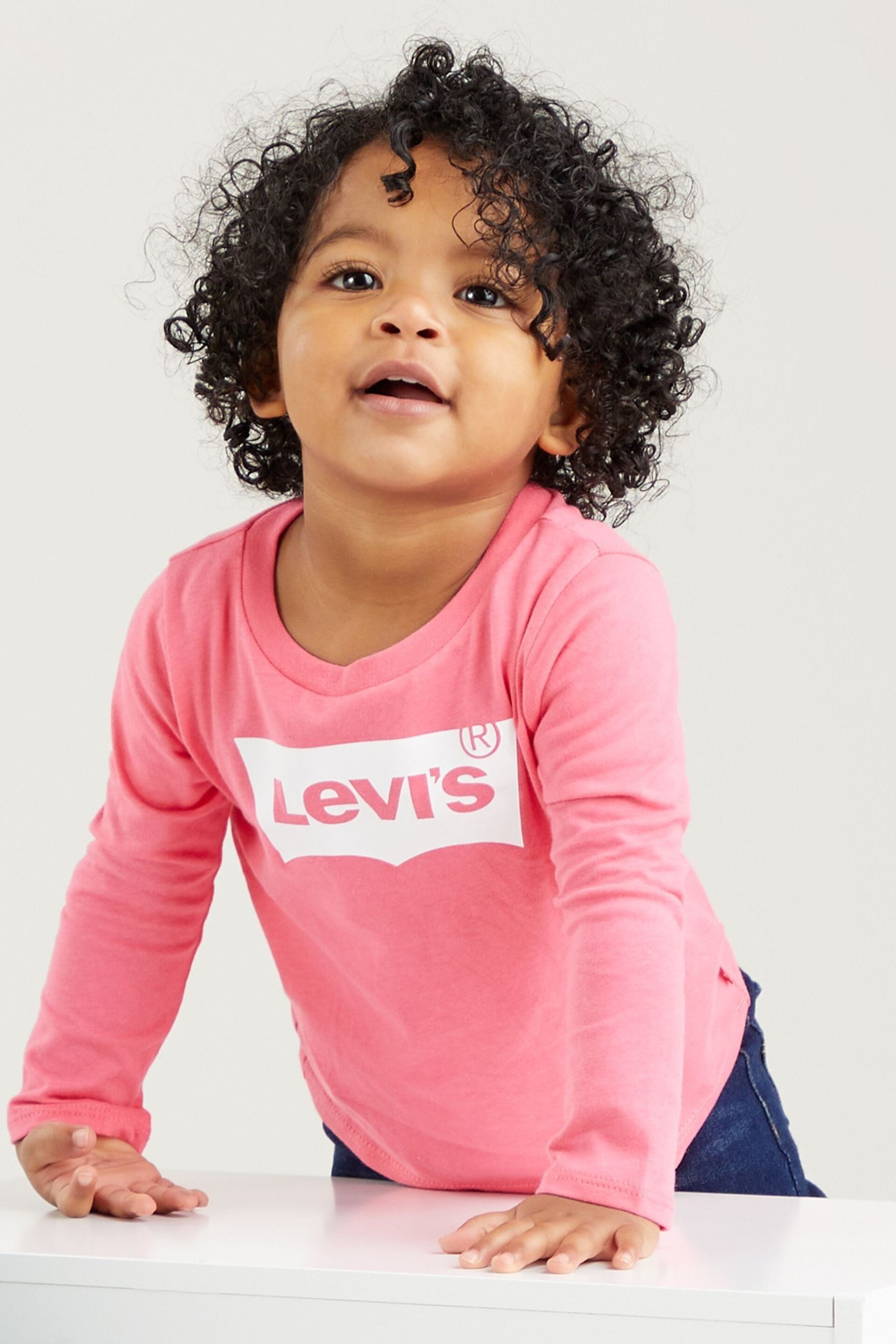 Levi's® Pink Long Sleeeve Batwing T-Shirt - Image 1 of 4