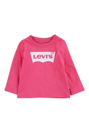 Levi's® Pink Long Sleeeve Batwing T-Shirt - Image 2 of 4