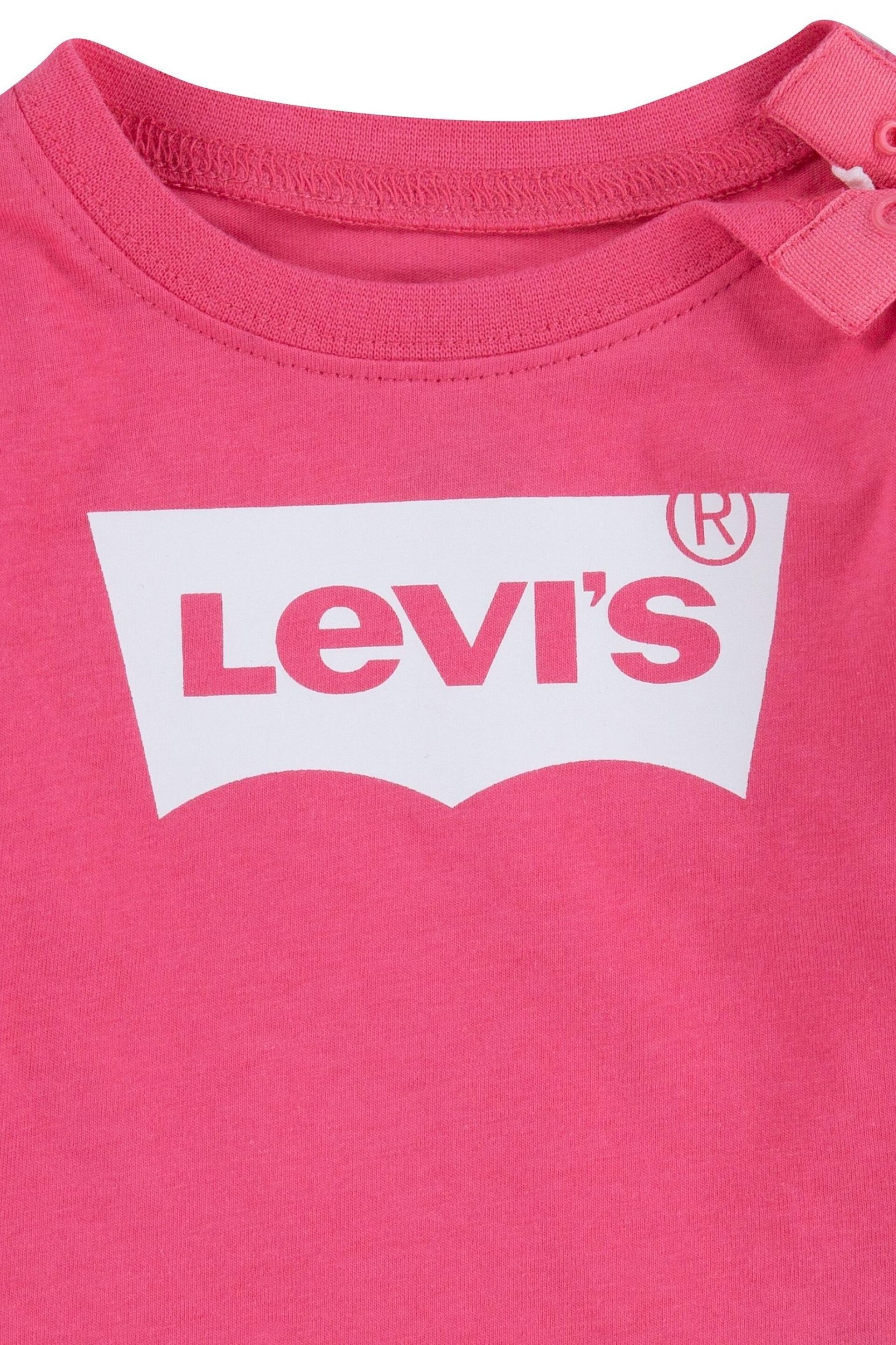 Levi's® Pink Long Sleeeve Batwing T-Shirt - Image 4 of 4